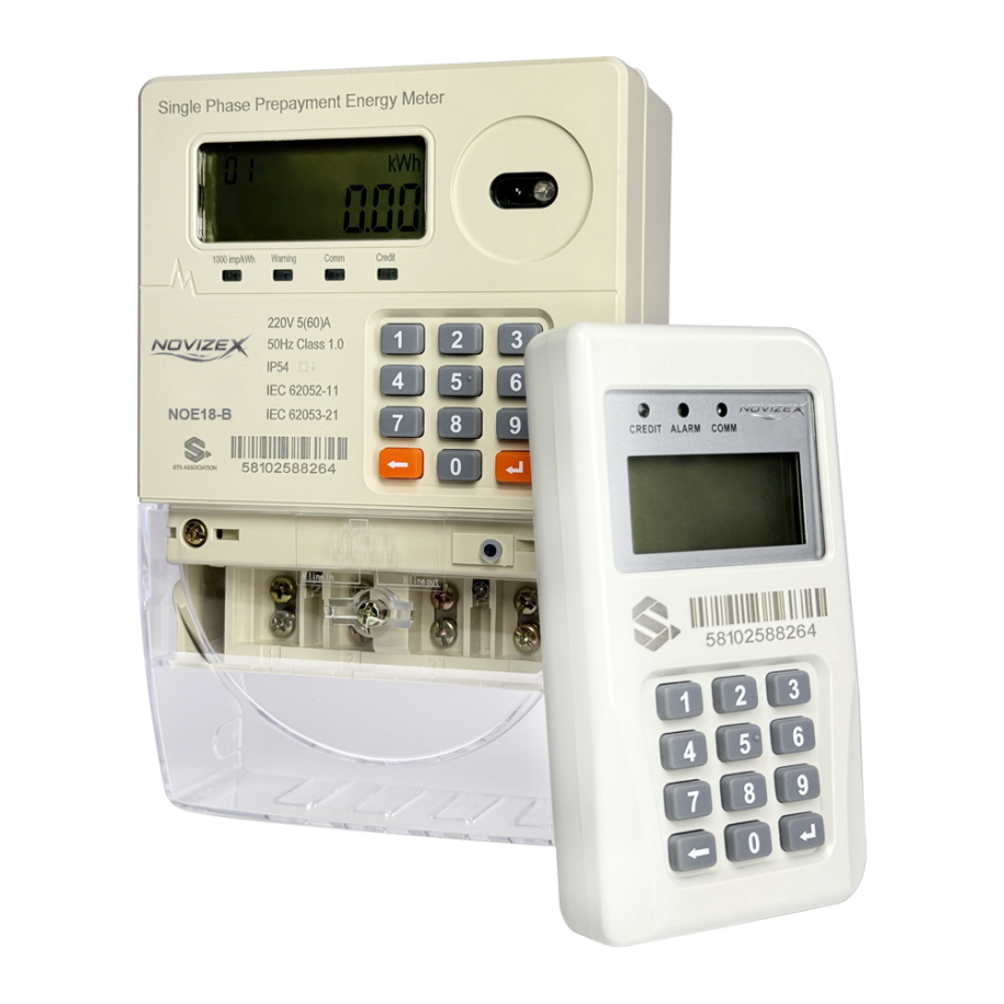 NOE18-B Split Keypad Prepaid Single Phase Electricity Meter