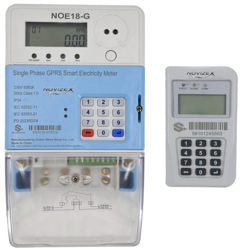 NOE18-G Prepaid Smart GPRS Single Phase Electricity Meter+CIU