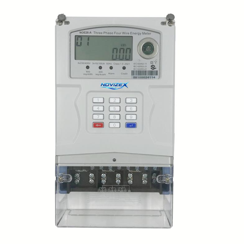 NOE38-M Prepaid Keypad Three Phase Dual Source Electricity Meter