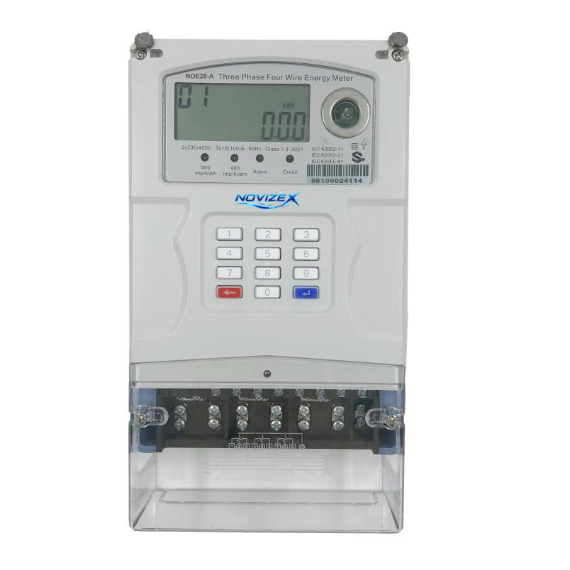 NOE28-A Two Phase Three wire Prepaid Electricity Meter